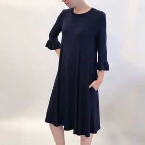 Acting Pro Women's 3/4 Sleeve Dress with Pockets